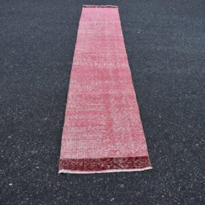 1.8 ft. x 9.8 ft. Vintage Overdyed Rug TR31863 Image 1